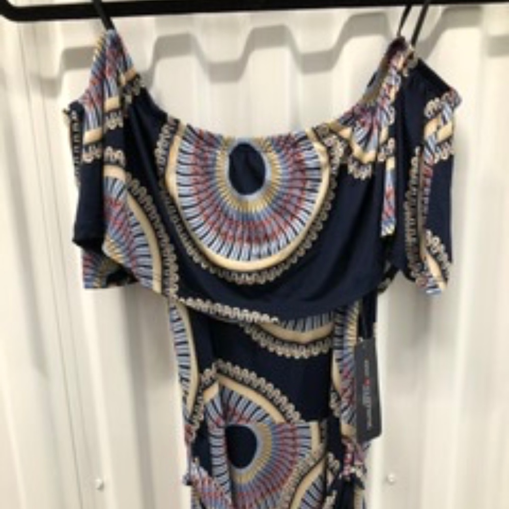 NWT Elegant Off the Shoulder Maxi Dress, M